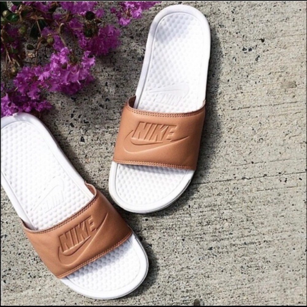 nike nude slides